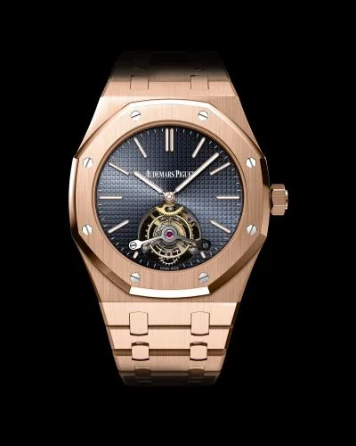 Audemars Piguet Audemars Piguet - 26510OR.OO.1220OR.01 Royal Oak Ultra Thin Tourbillon Pink Gold / Blue