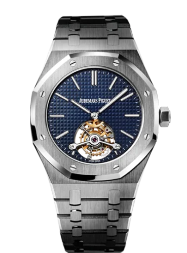 Audemars Piguet Audemars Piguet - 26510ST.OO.1220ST.01 Royal Oak Ultra Thin Tourbillon Stainless Steel / Blue