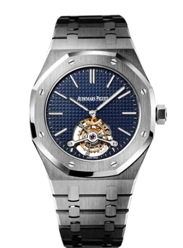 Audemars Piguet Audemars Piguet - 26510ST.OO.1220ST.01 Royal Oak Ultra Thin Tourbillon Stainless Steel / Blue