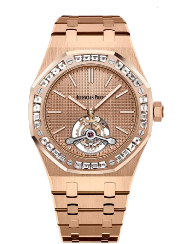 Audemars Piguet Audemars Piguet - 26514OR.ZZ.1220OR.01 Royal Oak Ultra Thin Tourbillon Pink Gold / Baguette / Westime