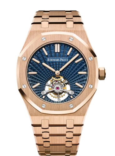 Audemars Piguet Royal Oak Ultra Thin Tourbillon Pink Gold / Blue Evolutive