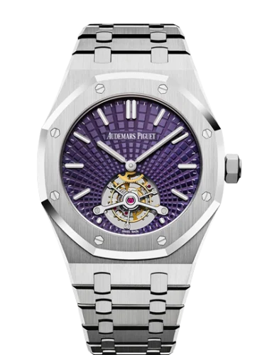 Audemars Piguet Audemars Piguet - 26522ST.OO.1220ST.01 Royal Oak Ultra Thin Tourbillon Stainless Steel / Plum Evolutive