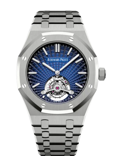 Audemars Piguet Audemars Piguet - 26522TI.OO.1220TI.01 Royal Oak Ultra Thin Tourbillon Titanium / Smoked Blue Evolutive / Yoshida