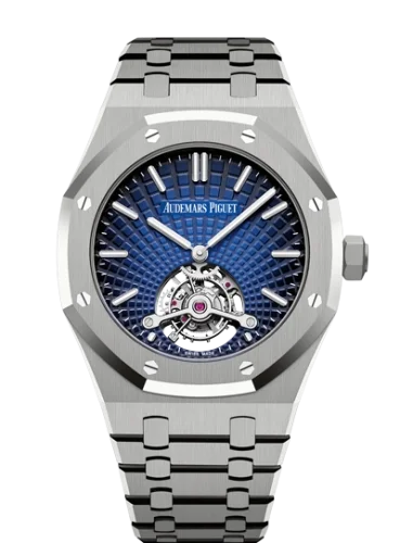 Audemars Piguet Audemars Piguet - 26522TI.OO.1220TI.01 Royal Oak Ultra Thin Tourbillon Titanium / Smoked Blue Evolutive / Yoshida