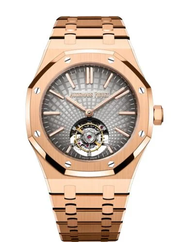 Audemars Piguet Audemars Piguet - 26530OR.OO.1220OR.01 Royal Oak Self-Winding Flying Tourbillon Pink Gold / Grey