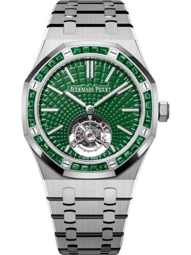 Audemars Piguet Audemars Piguet - 26532IC.EE.1220TI.01 Royal Oak Self-Winding Flying Tourbillon Titanium / Emerald / Green
