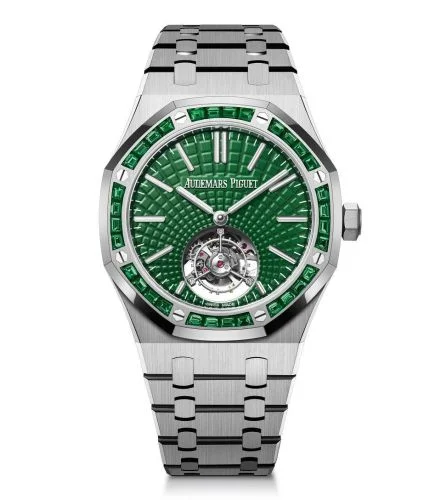 Audemars Piguet Audemars Piguet - 26532IC.EE.1220TI.01 Royal Oak Self-Winding Flying Tourbillon Titanium / Emerald / Green