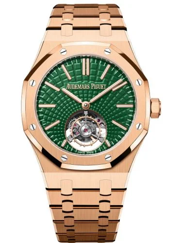 Audemars Piguet Audemars Piguet - 26533OR.OO.1220OR.01 Royal Oak Self-Winding Flying Tourbillon Pink Gold / Green