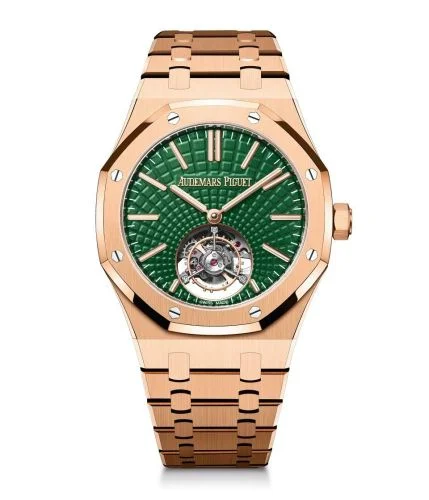 Audemars Piguet Audemars Piguet - 26533OR.OO.1220OR.01 Royal Oak Self-Winding Flying Tourbillon Pink Gold / Green