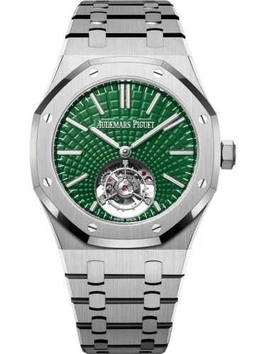 Audemars Piguet Audemars Piguet - 26534TI.OO.1220TI.01 Royal Oak Self-Winding Flying Tourbillon Titanium / Green