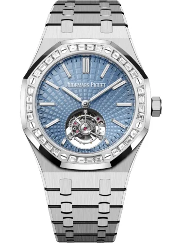 Audemars Piguet Audemars Piguet - 26535PT.ZZ.1220PT.01 Royal Oak Self-Winding Flying Tourbillon Platinum - Baguette / Ice Blue