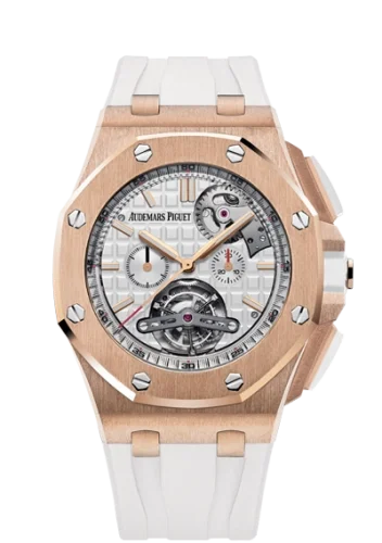 Audemars Piguet Audemars Piguet - 26540OR.OO.A010CA.01 Royal Oak Offshore Tourbillon Chronograph Peripheral Red Gold / White