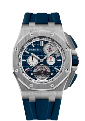 Audemars Piguet Royal Oak Offshore Tourbillon Chronograph Selfwinding Stainless Steel / Blue