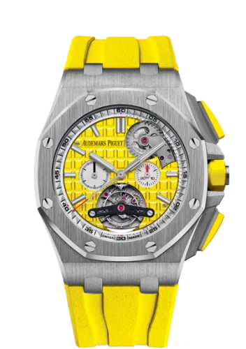 Audemars Piguet Royal Oak Offshore Tourbillon Chronograph Selfwinding Stainless Steel / Yellow