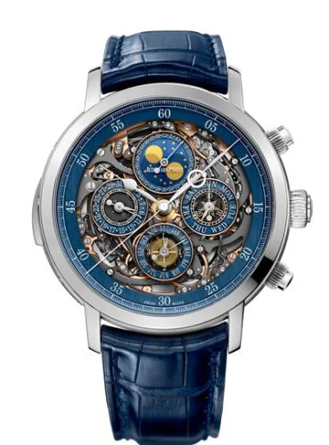 Audemars Piguet - 26554PT.OO.D028CR.01 Jules Audemars Grande Complication Openworked Platinum / Blue