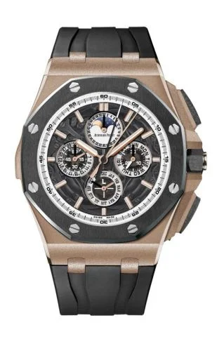 Audemars Piguet - 26571.RO.GG.A002CA.01 Royal Oak OffShore 26571 Grande Complication Pink Gold Ceramic
