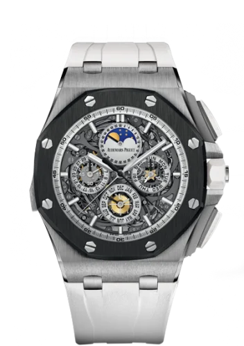 Audemars Piguet - 26571IO.OO.A010CA.01 Royal Oak Offshore 26571 Grande Complication Titanium / Ceramic / White