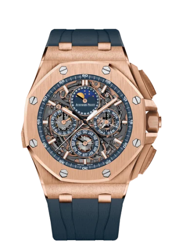 Audemars Piguet - 26571OR.OO.A027CA.01.99 Royal Oak OffShore 26571 Grande Complication Pink Gold / Blue