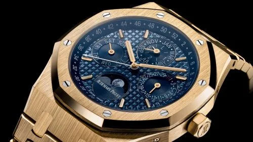 Audemars Piguet Audemars Piguet - 26574BA.OO.1220BA.01 Royal Oak Perpetual Calendar 41 Yellow Gold / Blue