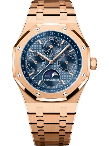 Audemars Piguet - 26574OR.OO.1220OR.03 Royal Oak Perpetual Calendar 41 Pink Gold / Blue