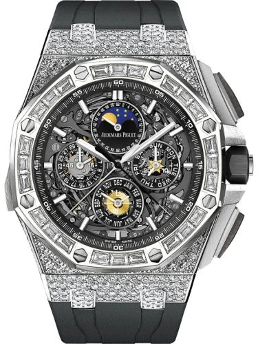 Audemars Piguet - 26575BC.ZZ.A002CA.01 Royal Oak OffShore Grande Complication White Gold / Baguette / Skeleton
