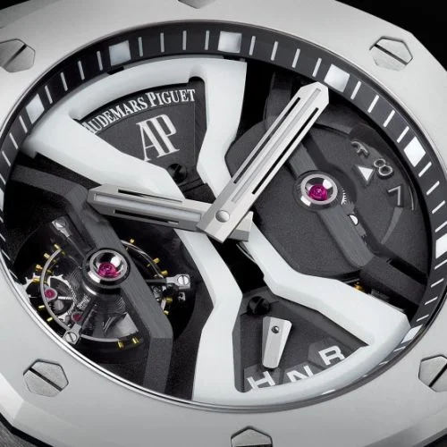 Audemars Piguet Audemars Piguet - 26580IO.OO.D010CA.01 Royal Oak Concept 26580 GMT Tourbillon Titanium / White Ceramics
