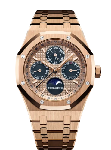 Audemars Piguet - 26584OR.OO.1220OR.01 Royal Oak Perpetual Calendar 41 Pink Gold / Blue