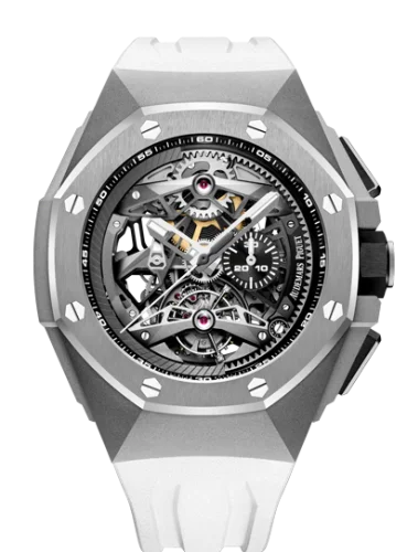 Audemars Piguet - 26587TI.OO.D010CA.01 Royal Oak Concept Tourbillon Chronograph Openworked Selfwinding Titanium / White