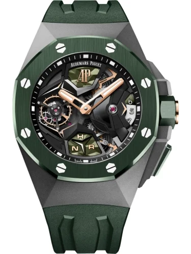 Audemars Piguet Audemars Piguet - 26589IO.OO.D056CA.01 Royal Oak Concept GMT Tourbillon Titanium / Green