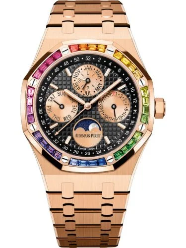 Audemars Piguet - 26614OR.YY.1220OR.01 Royal Oak Perpetual Calendar 41 Pink Gold - Rainbow / Black
