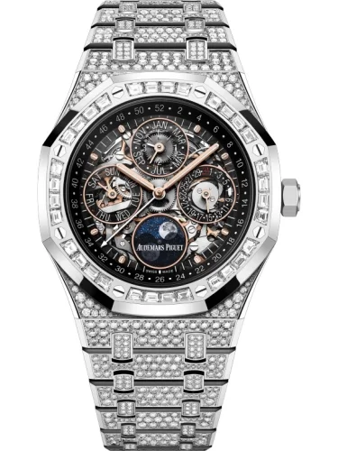 Audemars Piguet Audemars Piguet - 26625BC.ZZ.1223BC.02 Royal Oak Perpetual Calendar 41 White Gold - Diamond / Skeleton
