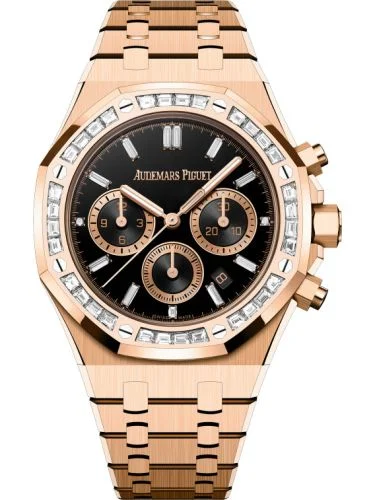 Audemars Piguet - 26715OR.ZZ.1356OR.02 Royal Oak Chronograph 38 Red Gold - Diamond / Onyx