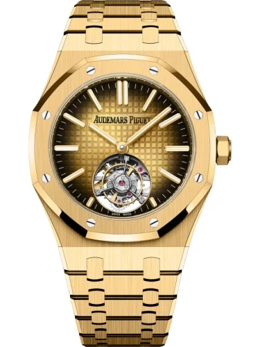 Audemars Piguet Audemars Piguet - 26730BA.OO.1320BA.01 Royal Oak Self-Winding Flying Tourbillon Yellow Gold / Champagne