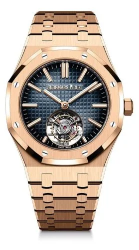 Audemars Piguet Audemars Piguet - 26730OR.OO.1320OR.01 Royal Oak Self-Winding Flying Tourbillon Pink Gold / Blue / 50th Anniversary
