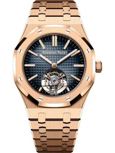 Audemars Piguet Audemars Piguet - 26730OR.OO.1320OR.02 Royal Oak Self-Winding Flying Tourbillon Pink Gold / Blue