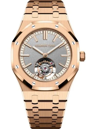Audemars Piguet Audemars Piguet - 26730OR.OO.1320OR.05 Royal Oak Self-Winding Flying Tourbillon Pink Gold / Grey