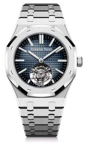 Audemars Piguet Audemars Piguet - 26730ST.OO.1320ST.01 Royal Oak Self-Winding Flying Tourbillon Stainless Steel / Blue / 50th Anniversary