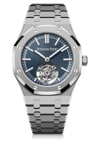 Audemars Piguet Audemars Piguet - 26730TI.OO.1320TI.01 Royal Oak Self-Winding Flying Tourbillon Titanium / Blue / 50th Anniversary