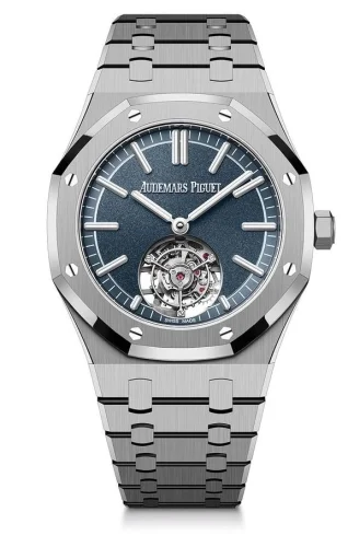 Audemars Piguet Audemars Piguet - 26730TI.OO.1320TI.01 Royal Oak Self-Winding Flying Tourbillon Titanium / Blue / 50th Anniversary