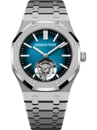 Audemars Piguet Audemars Piguet - 26730TI.OO.1320TI.04 Royal Oak Self-Winding Flying Tourbillon Titanium / Blue