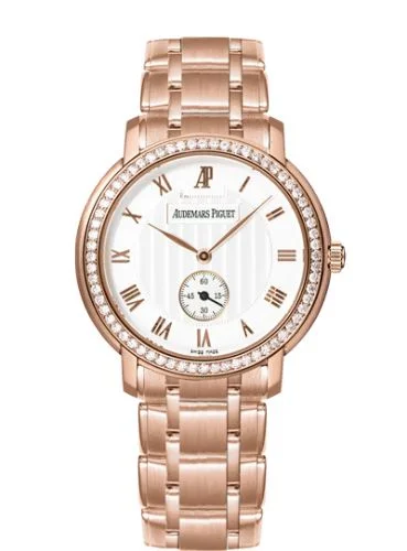 Audemars Piguet - 5156OR.ZZ.1229OR.01 Jules Audemars Small Seconds Pink Gold / Diamond / Silver / Bracelet