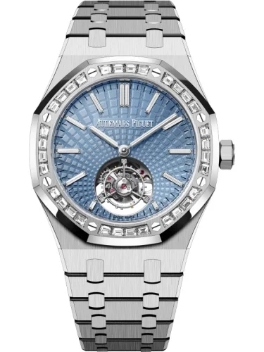 Audemars Piguet Audemars Piguet - 6535PT.ZZ.1220PT.01 Royal Oak Self-Winding Flying Tourbillon Platinum / Baguette / Ice Blue