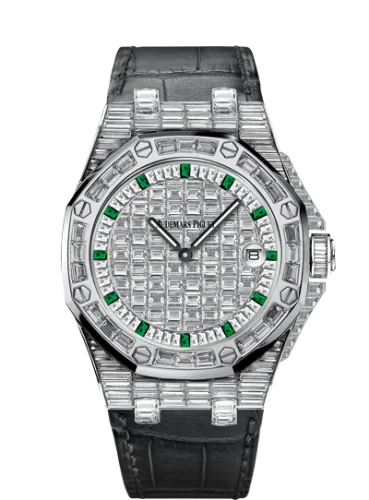 Audemars Piguet - 67543BC.ZZ.D002CR.01 Royal Oak OffShore 67543 Lady Quartz Emerald Hour