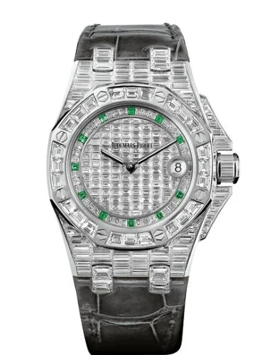 Audemars Piguet - 67543BC.ZZ.D204CR.01 Royal Oak OffShore 67543 Lady Quartz Emerald Hour