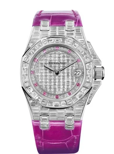 Audemars Piguet - 67543BC.ZZ.DXXXCR.01 Royal Oak OffShore 67543 Lady Quartz Sapphire Hour