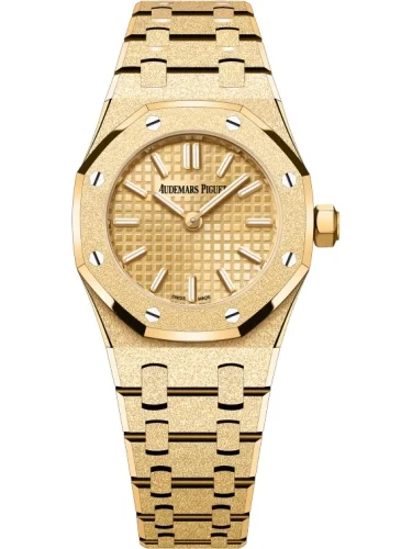 Audemars Piguet Audemars Piguet - 67630BA.GG.1312BA.01 Royal Oak Mini Quartz Frosted Yellow Gold / Champagne
