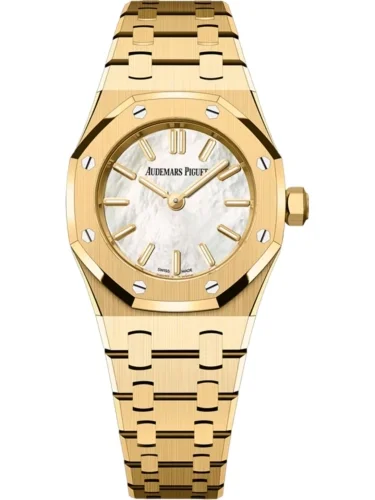 Audemars Piguet Audemars Piguet - 67630BA.OO.1312BA.03-B Royal Oak Mini Quartz Yellow Gold / MOP