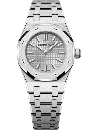 Audemars Piguet Audemars Piguet - 67630BC.GG.1312BC.01 Royal Oak Mini Quartz Frosted White Gold / Silver