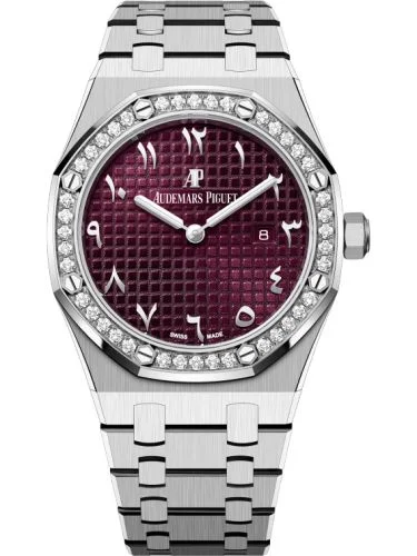Audemars Piguet - 67651BC.ZZ.1261BC.01 Royal Oak 67651 Quartz White Gold / Purple - Eastern Arabic