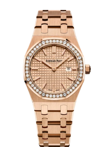 Audemars Piguet - 67651OR.ZZ.1261OR.03 Royal Oak 67651 Quartz Pink Gold / Pink / Bracelet